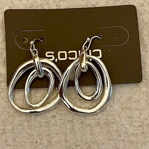 NWT Chico's Silver Earrings